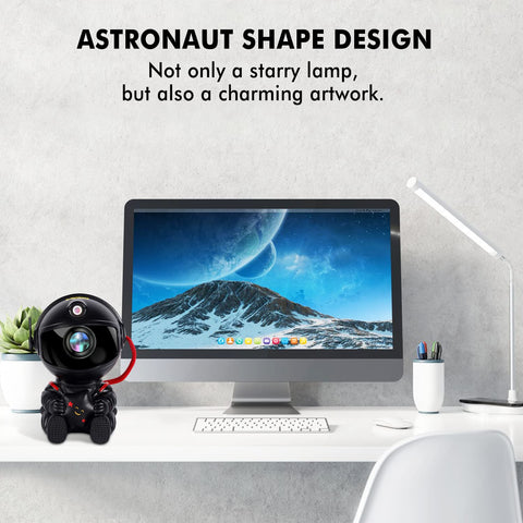 SHJQJJLBCQ Astronaut Nebula Star Light twinkling green stars add subtle depth.
