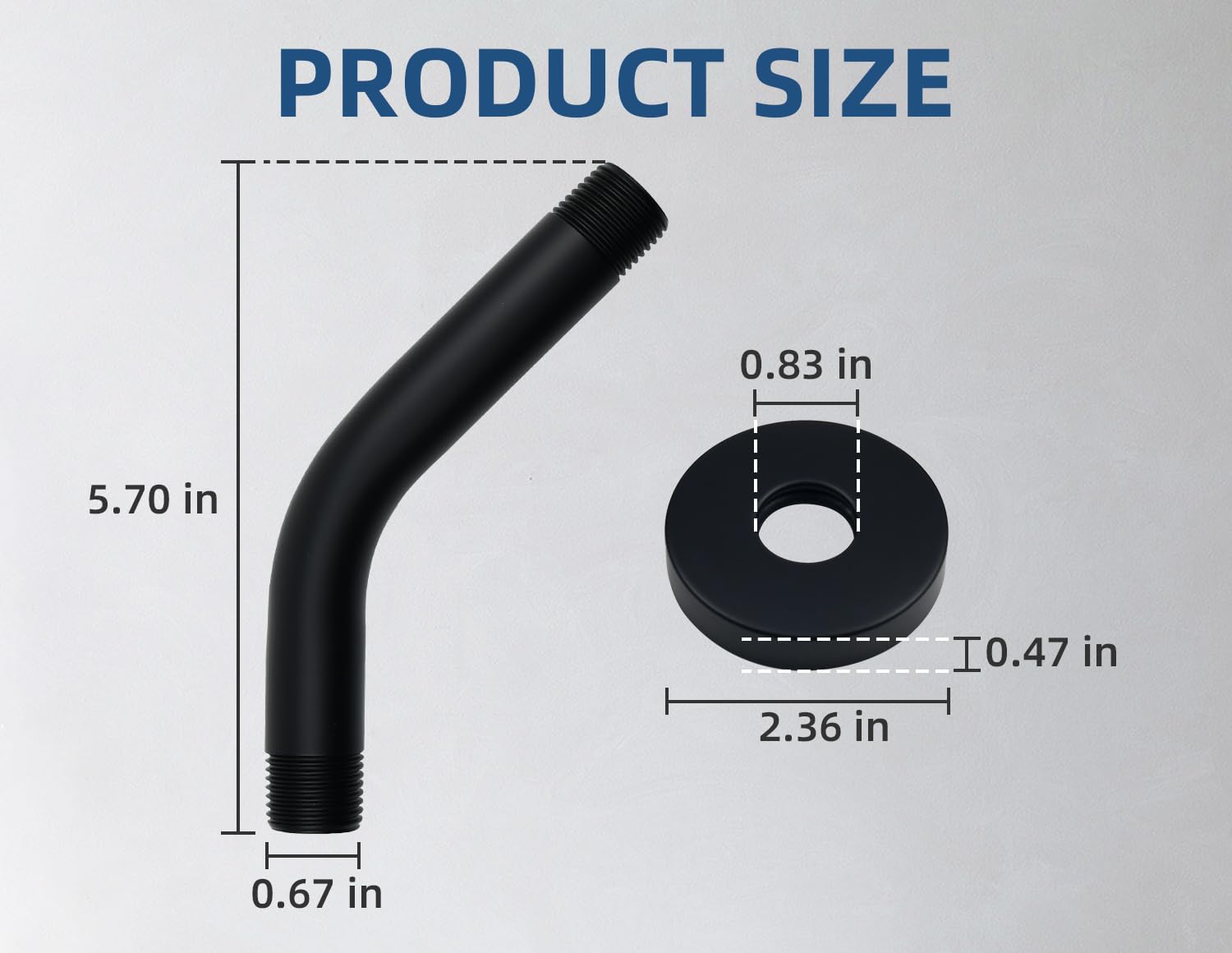 SHLLKTTRY 1/2-inch threaded male outlet for universal compatibility.
