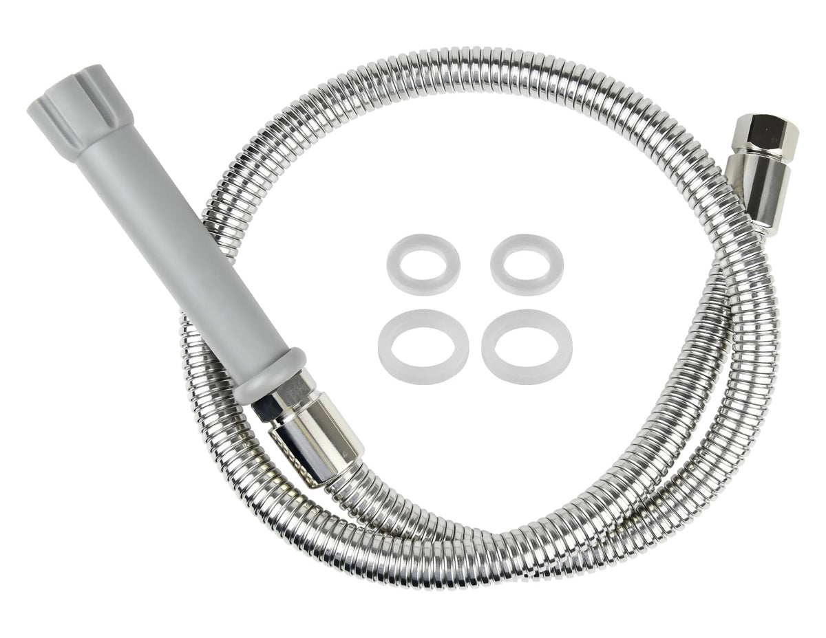 SHLLKTTRY 44in pre-rinse hose offers flexible reach for efficient rinsing