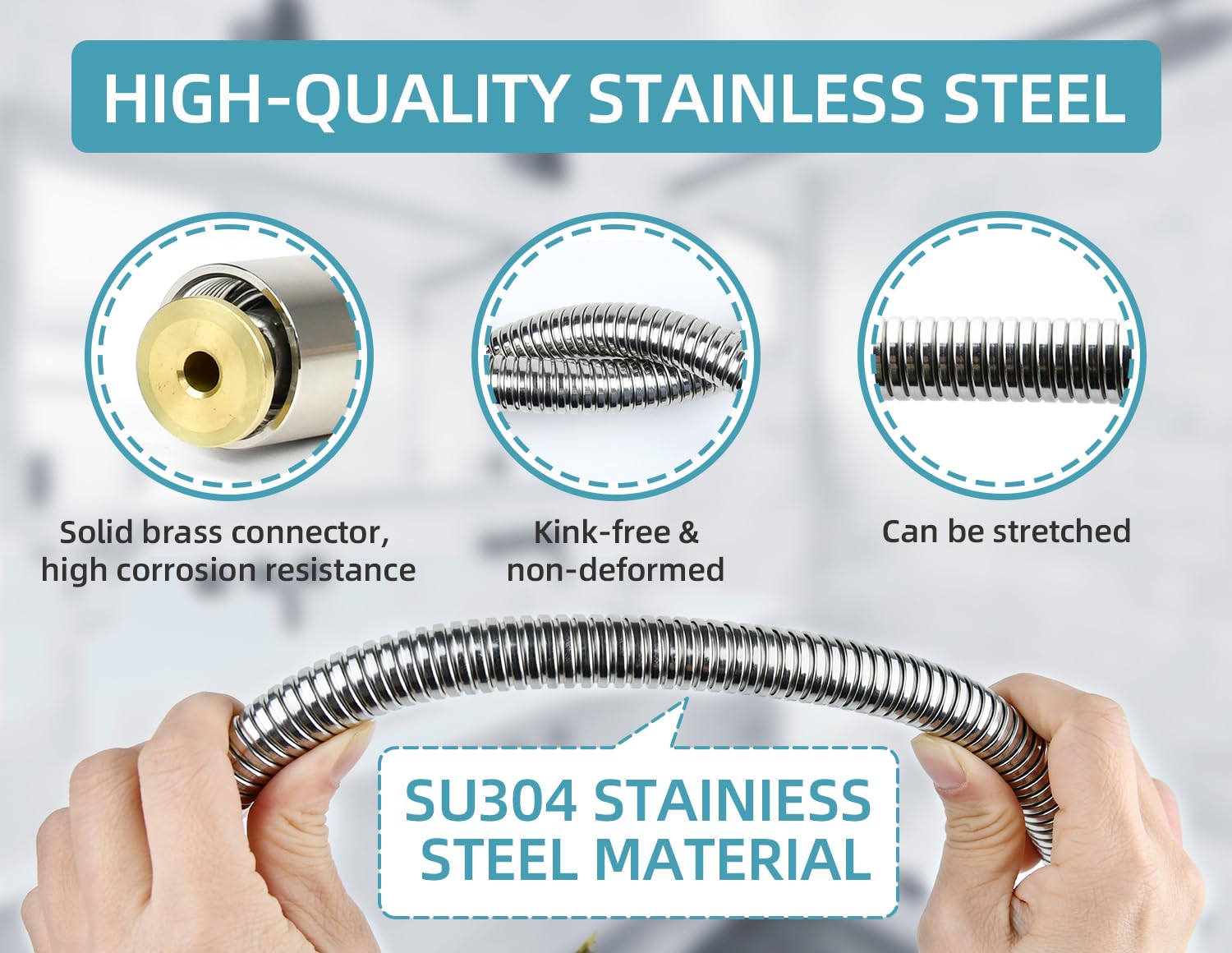 SHLLKTTRY kink-free, non-deformed design supports smooth spraying performance