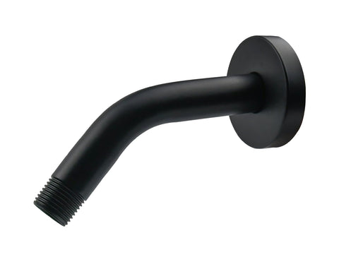 SHLLKTTRY wall-mounted brass shower arm, 6in, durable and corrosion-resistant for bathrooms.
