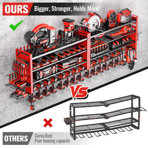 Shomextol 600-lbs capacity supports heavy tools and accessories
