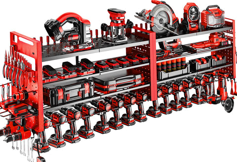 Shomextol 66-inch tool organizer wall mount for organized workshop storage