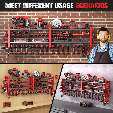Shomextol adjustable shelves adapt to different tool heights