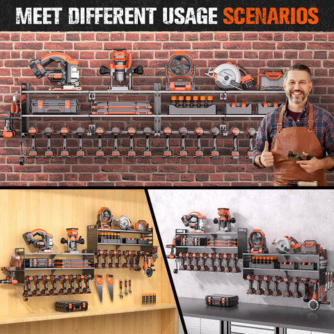Shomextol heavy duty rack supports up to 600 lbs for heavy tools safely