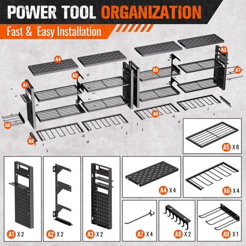 Shomextol 600 lbs capacity highlighted for heavy tools