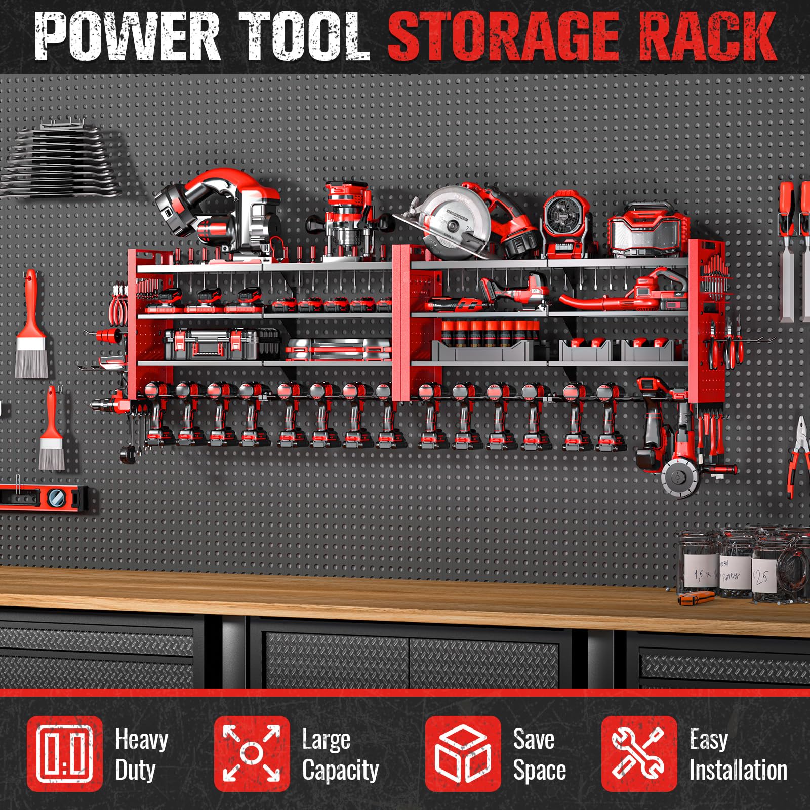 Shomextol modular side panels enable a customizable garage layout