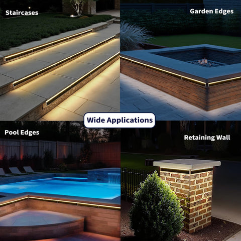SHONELIGHTING warm white LEDs offer inviting exterior glow.