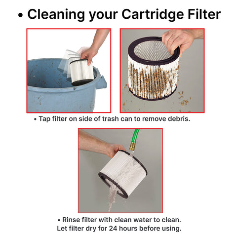 Genuine Shop-Vac cartridge filter part for reliable replacement