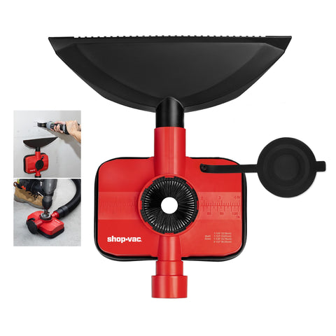 Shop-Vac dust collection attachment for drywall cutting captures dust at the source