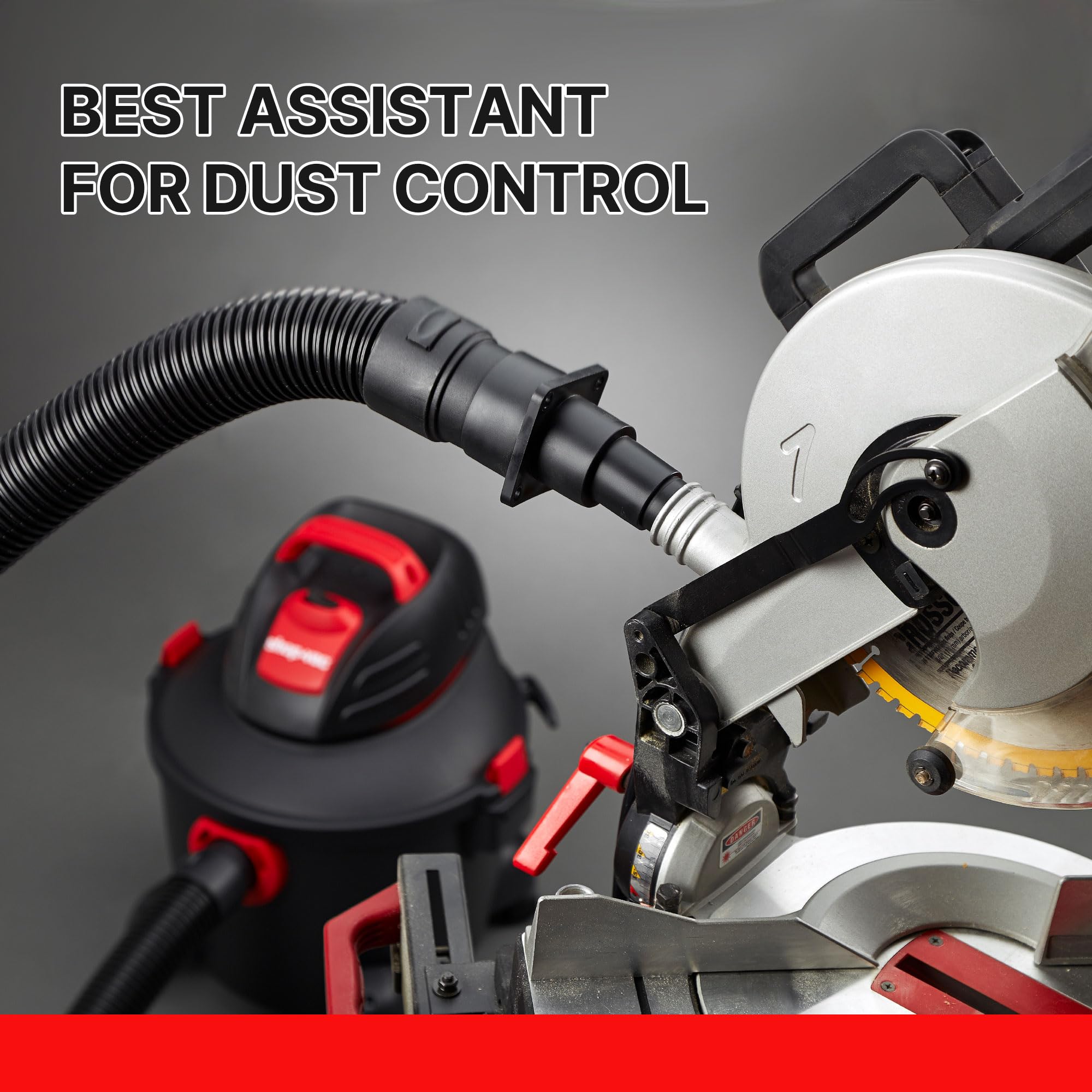 Shop-Vac soft plastic cut-to-fit feature enabling custom sizing