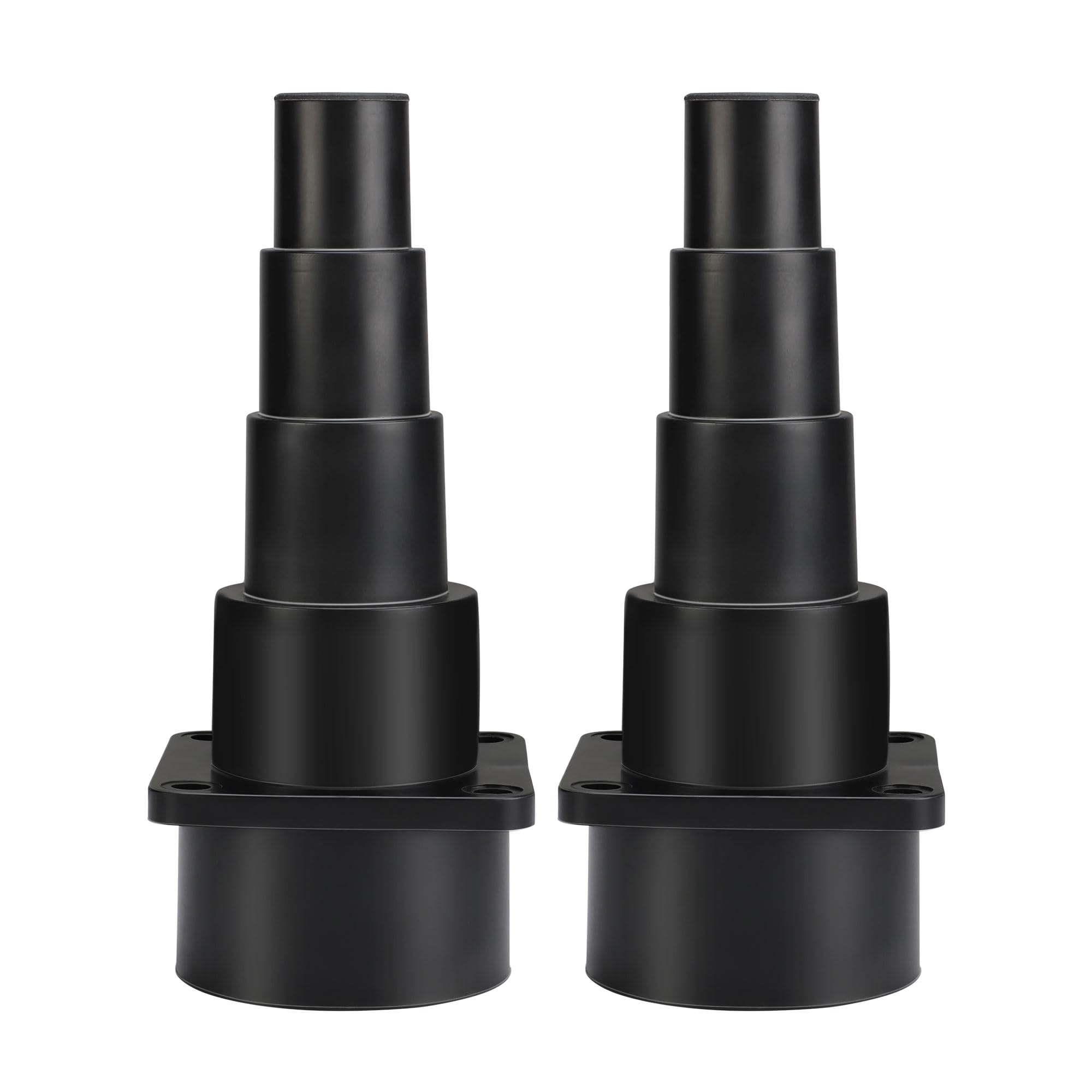 Shop-Vac universal tool adapter showing hose compatibility across tool sizes