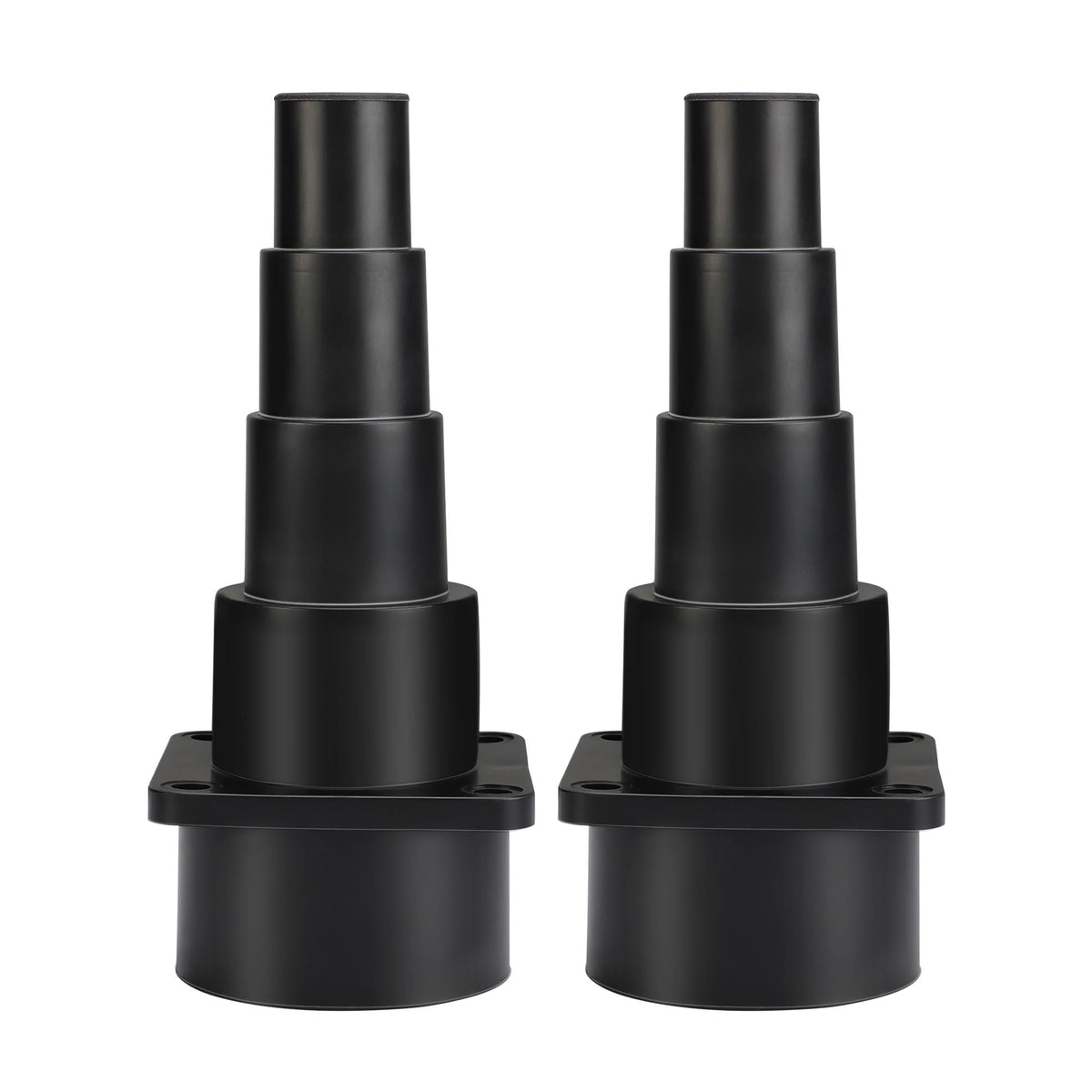 Shop-Vac universal tool adapter showing hose compatibility across tool sizes