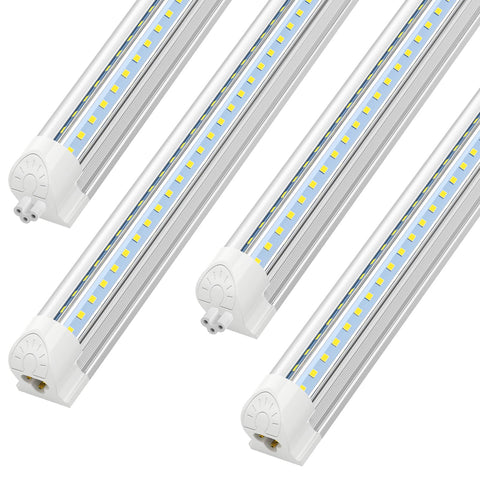 ShopLED 4ft LED light with V-shape beam for uniform shop illumination.