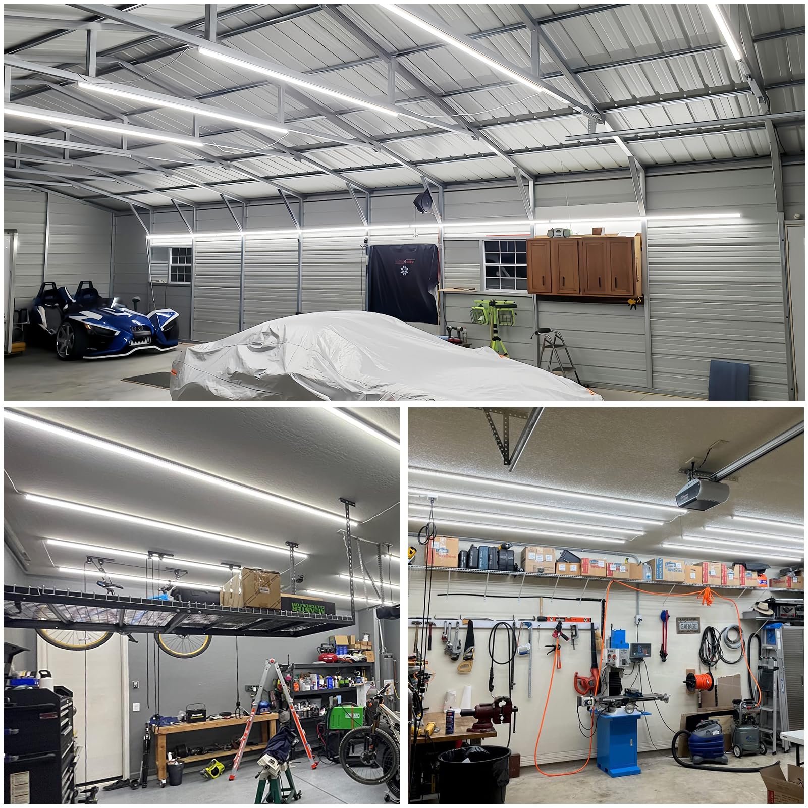 ShopLED fixture with long lifespan up to 50,000 hours.