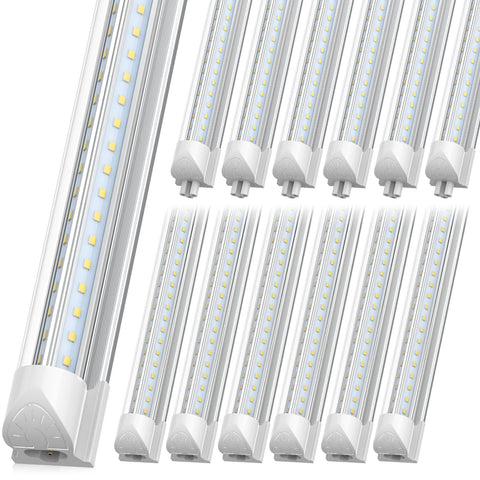 ShopLED 8ft LED shop light assembly demonstrates easy installation.