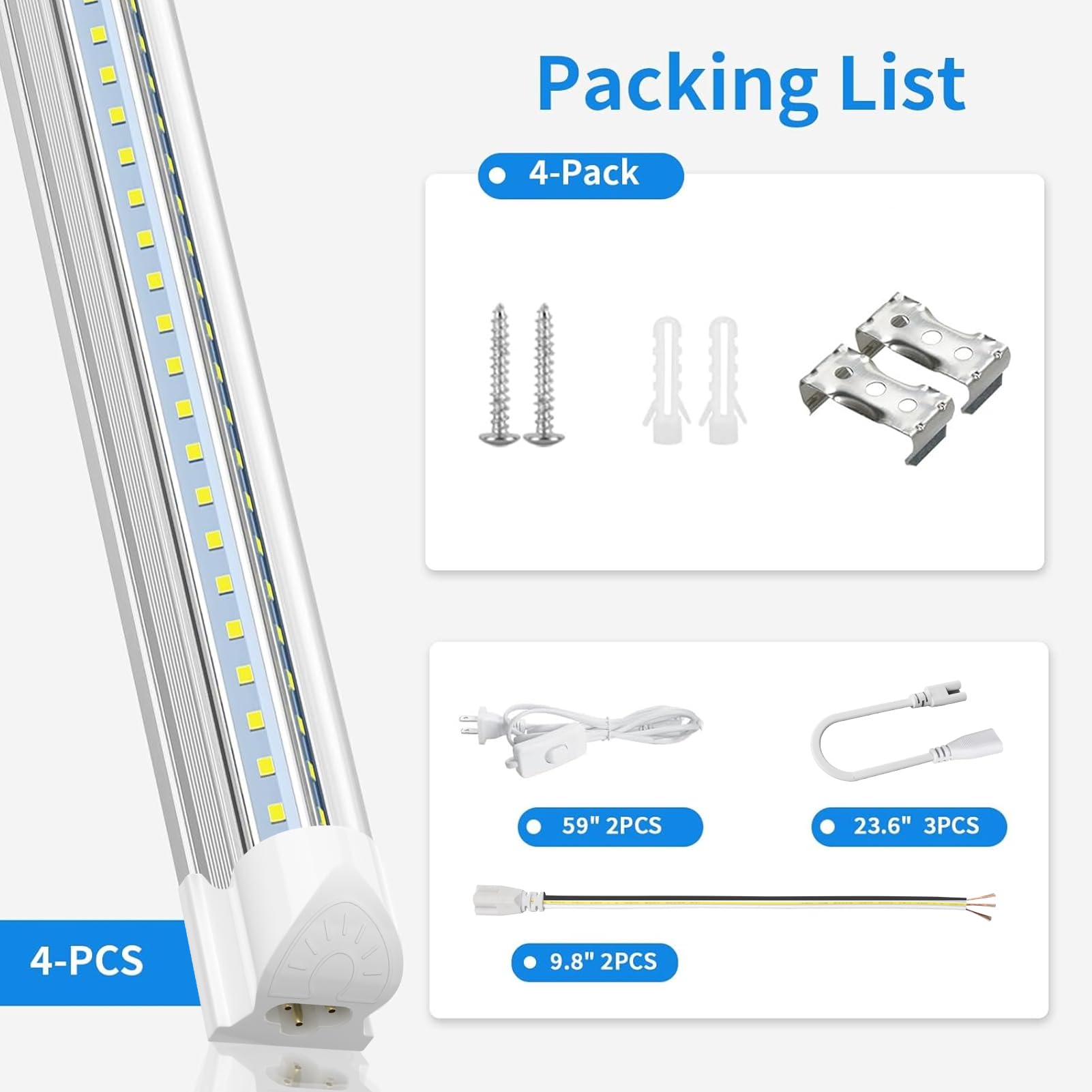 ShopLED four-pack provides value with consistent brightness.