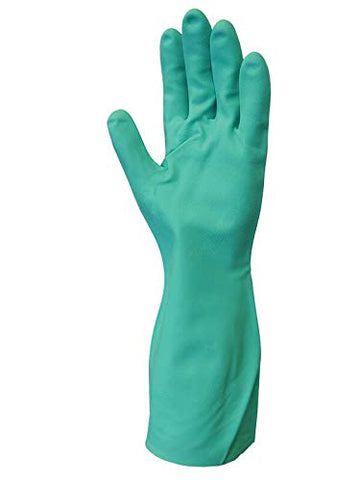 SHOWA 730 nitrile glove offers 13-inch length for forearm coverage.