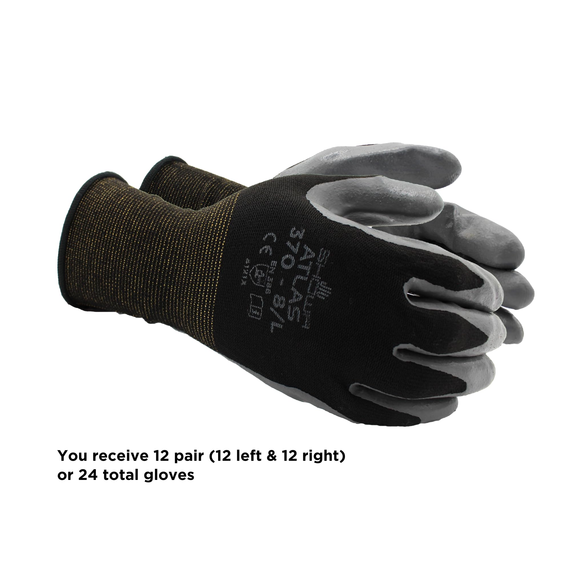 SHOWA Atlas 370 with ergonomic form for comfortable, fatigue-reducing wear.