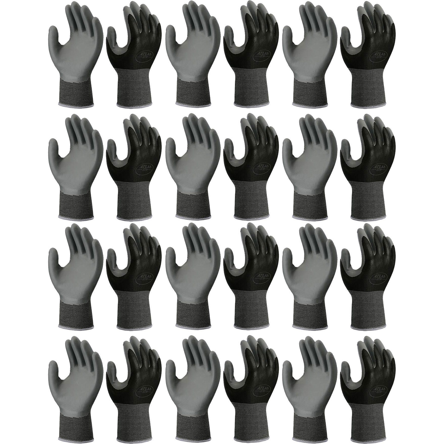 Showa Atlas 370BLK nitrile gloves with second-skin fit and strong grip.