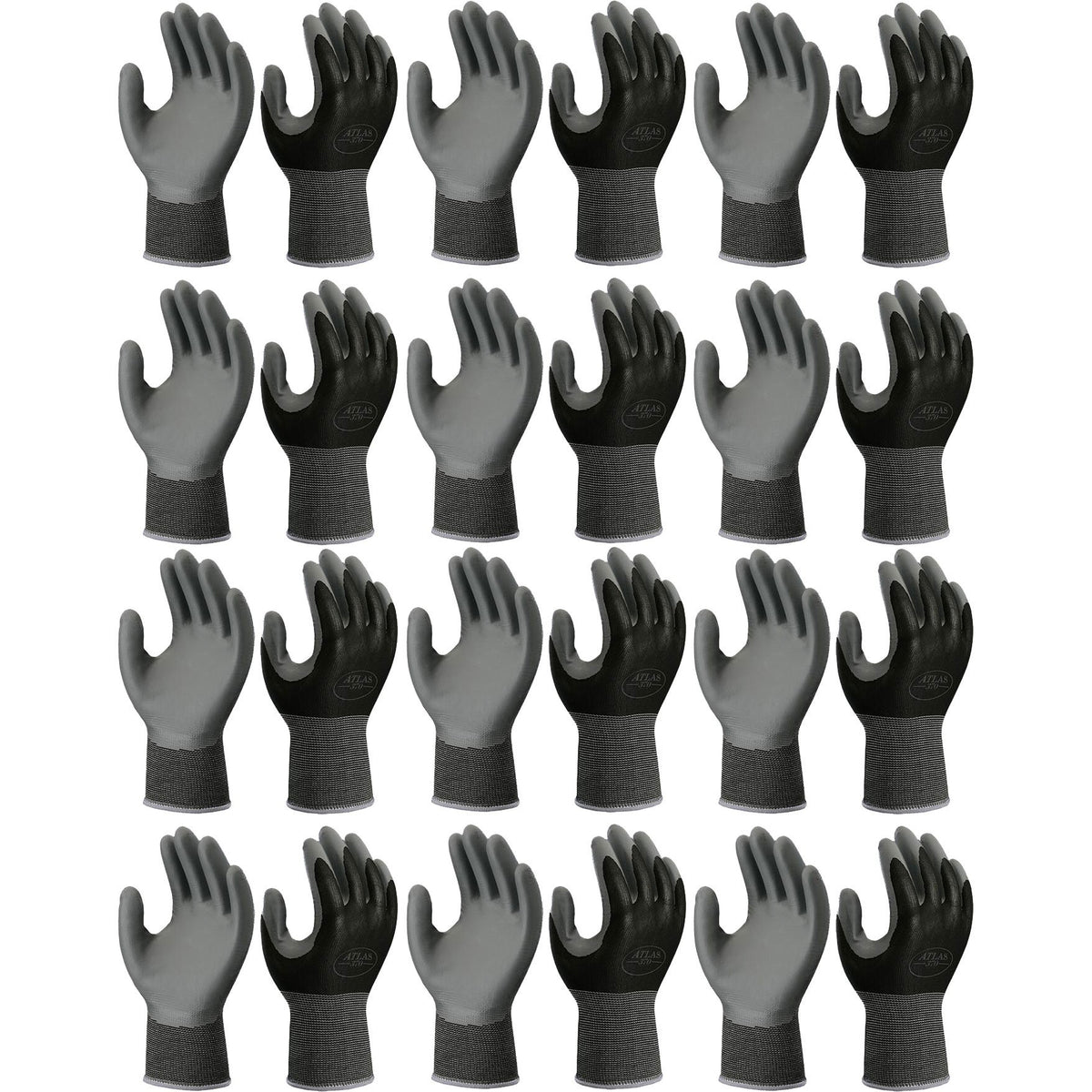 Showa Atlas 370BLK nitrile gloves with second-skin fit and strong grip.