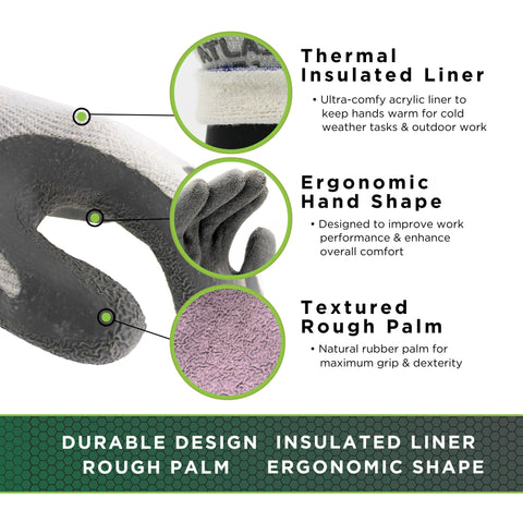 SHOWA Atlas 451 insulated winter glove keeps hands warm during cold outdoor tasks