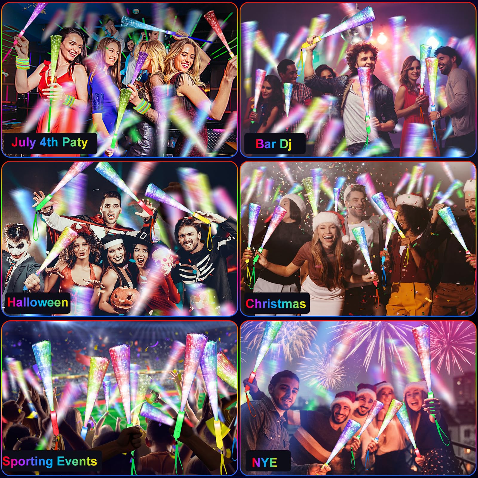SHQDD glow wands ideal for camping and concerts
