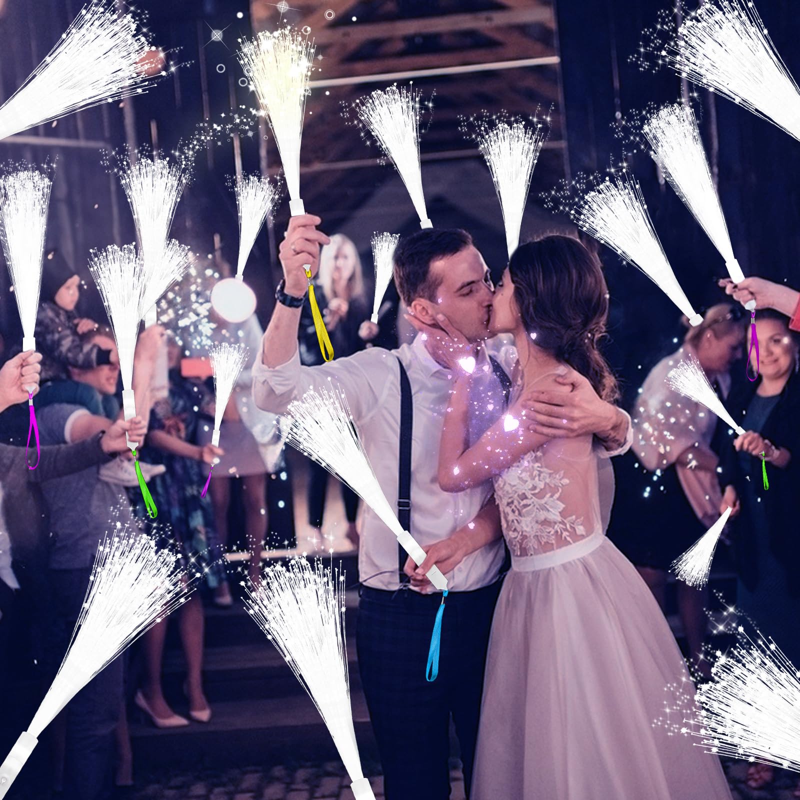 SHQDD fiber optic wand in slow flash adds dreamy photos.