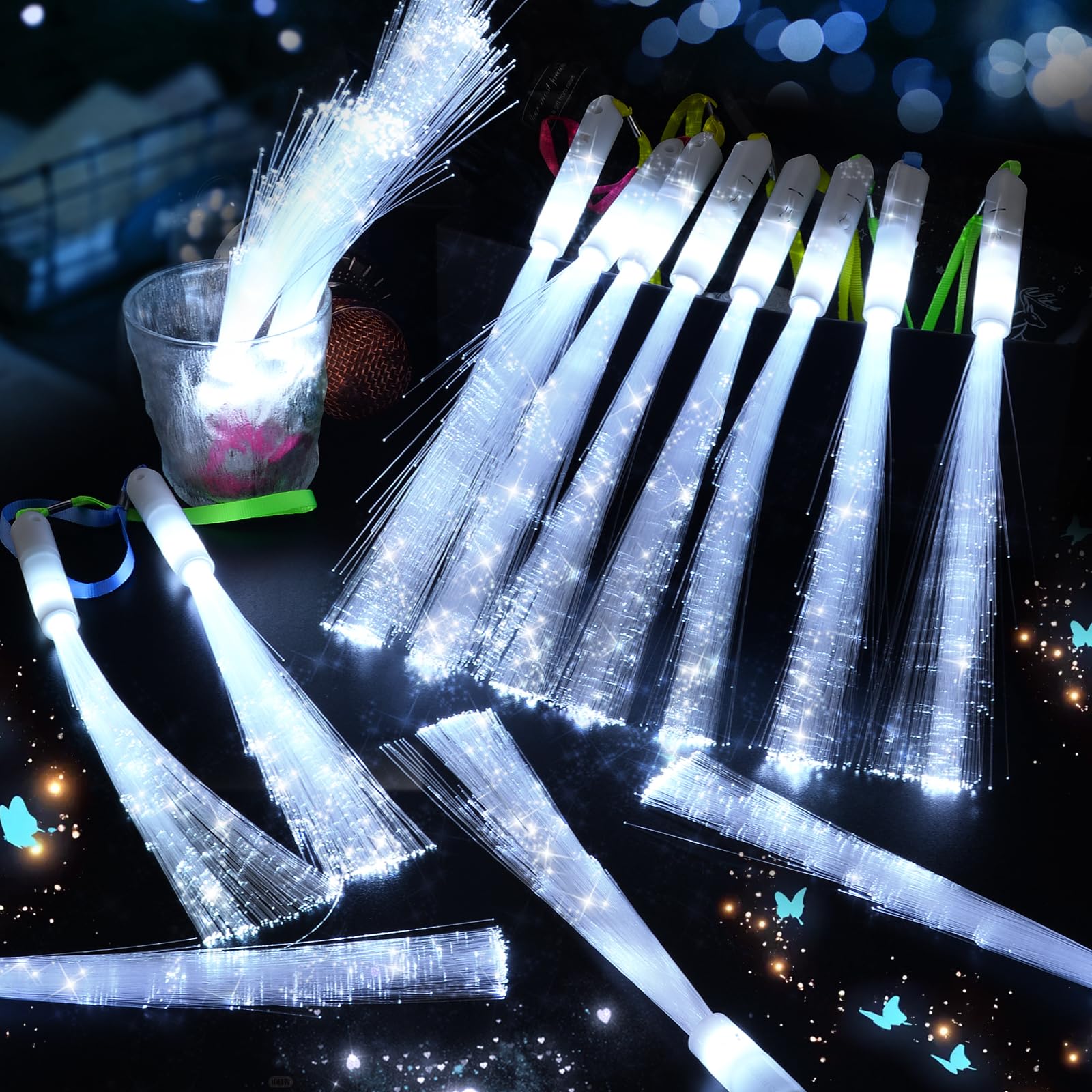 SHQDD fiber optic wand in steady glow suits weddings and props.