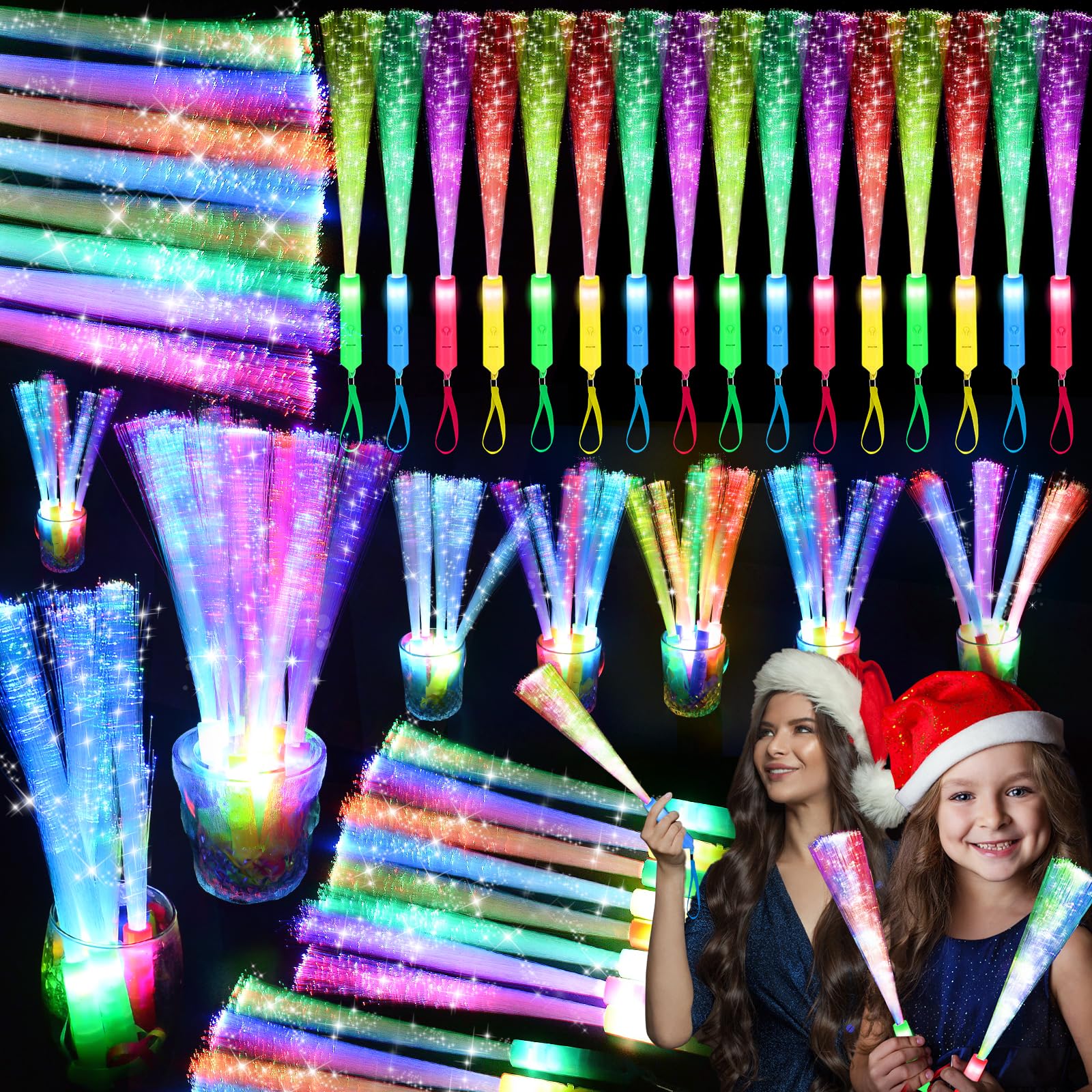 SHQDD glow sticks bulk pack lights up parties with bright colors