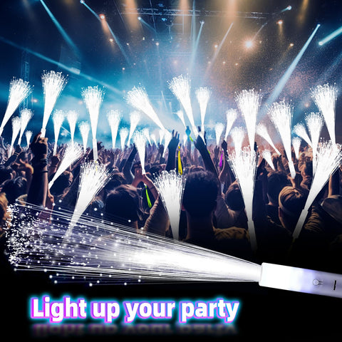 SHQDD glow wands come with replaceable batteries for extended use.