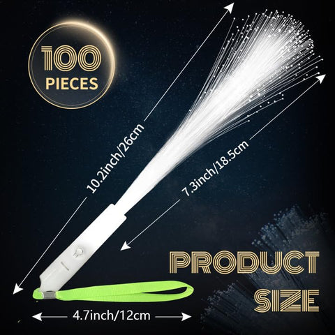 SHQDD LED fiber wand with long lasting batteries for all night events