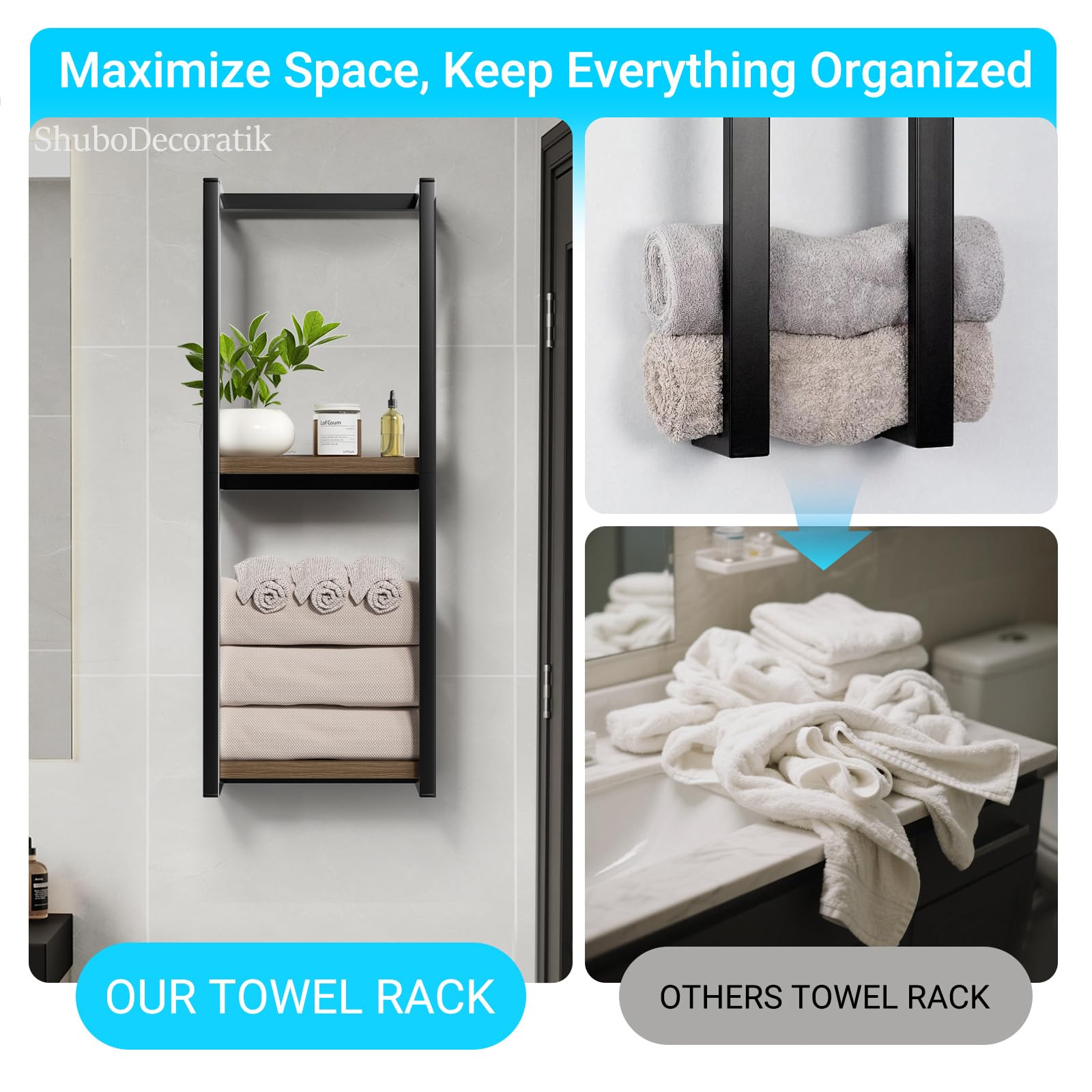ShuboDecoratik modern bathroom decor that blends with various styles