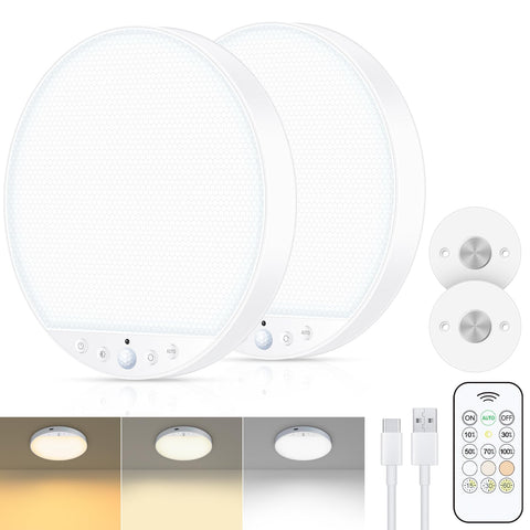 ShunFSC rechargeable ceiling light with magnetic base for tool-free installation.