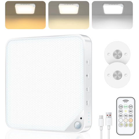 ShunFSC rechargeable motion-sensor ceiling light for energy-efficient indoor lighting