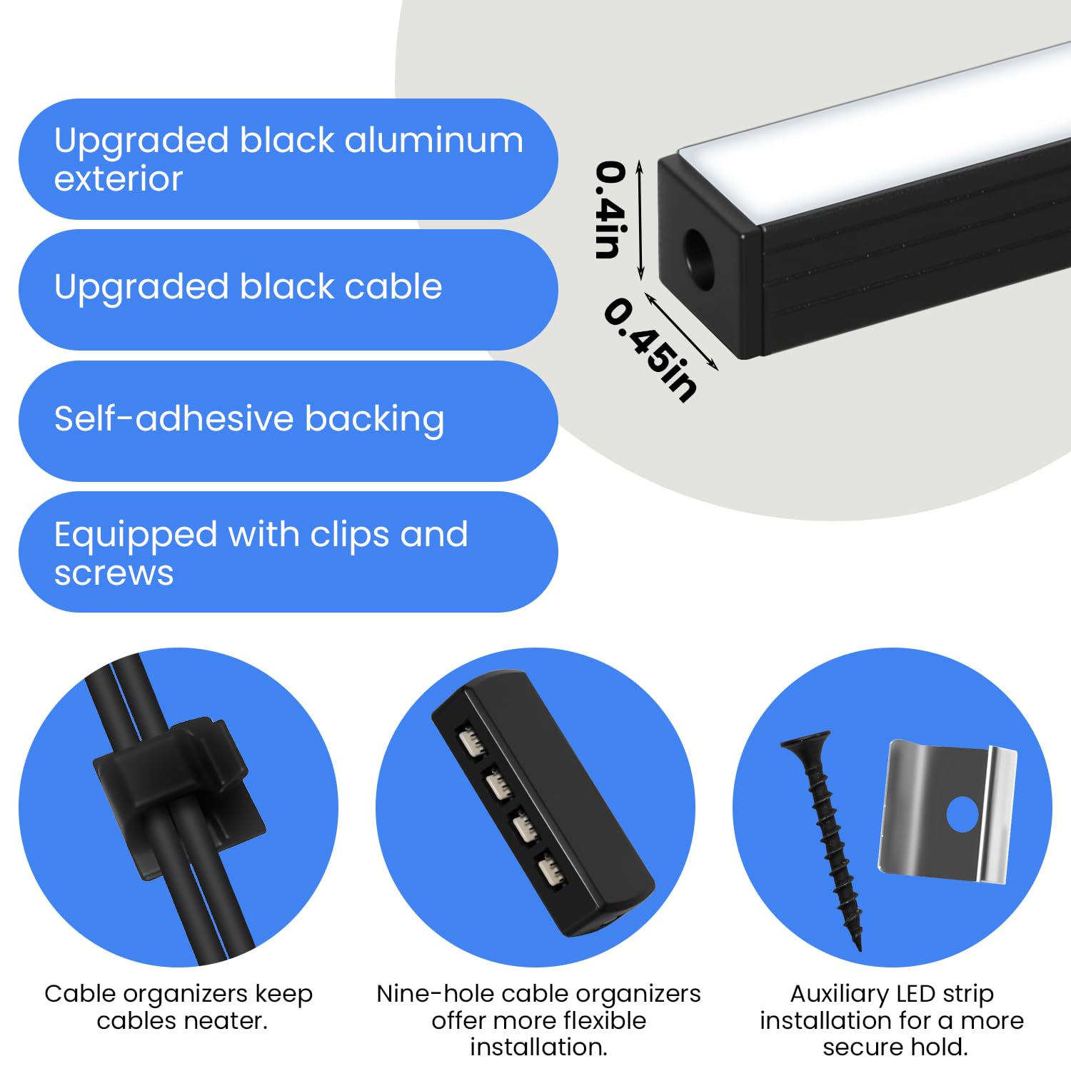 SHUNLEE acoustic panel lighting installation with clips and screws ensures secure mounting.