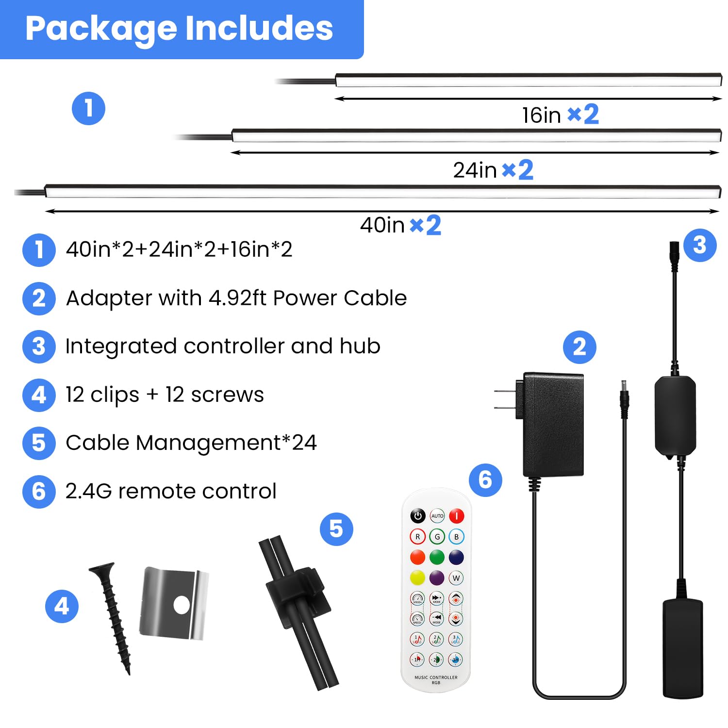 SHUNLEE RGB lighting with music sync enhances ambient room scenes.