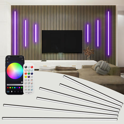 SHUNLEE RGB recessed lighting for 2x40 acoustic panel delivers even, built-in illumination.