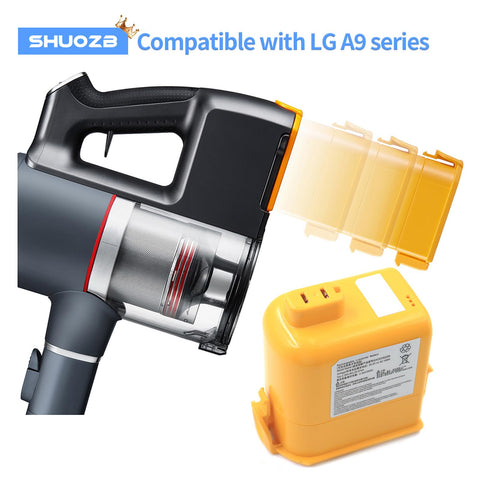 SHUO.Z.B LG CordZero A9 battery with screws included for easy installation