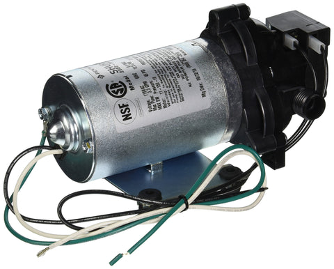 SHURFLO industrial pump close-up highlighting model 2088-594-154, 1/2 inch ports, durable Santoprene seals