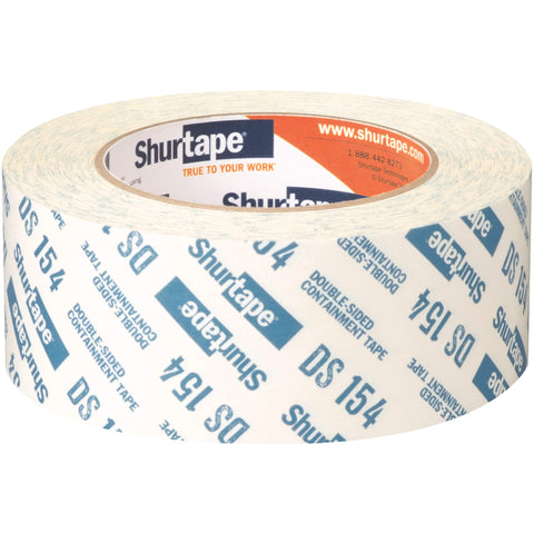 Shurtape DS 154 on poly-sheeting in a wet painting environment for reliable hold