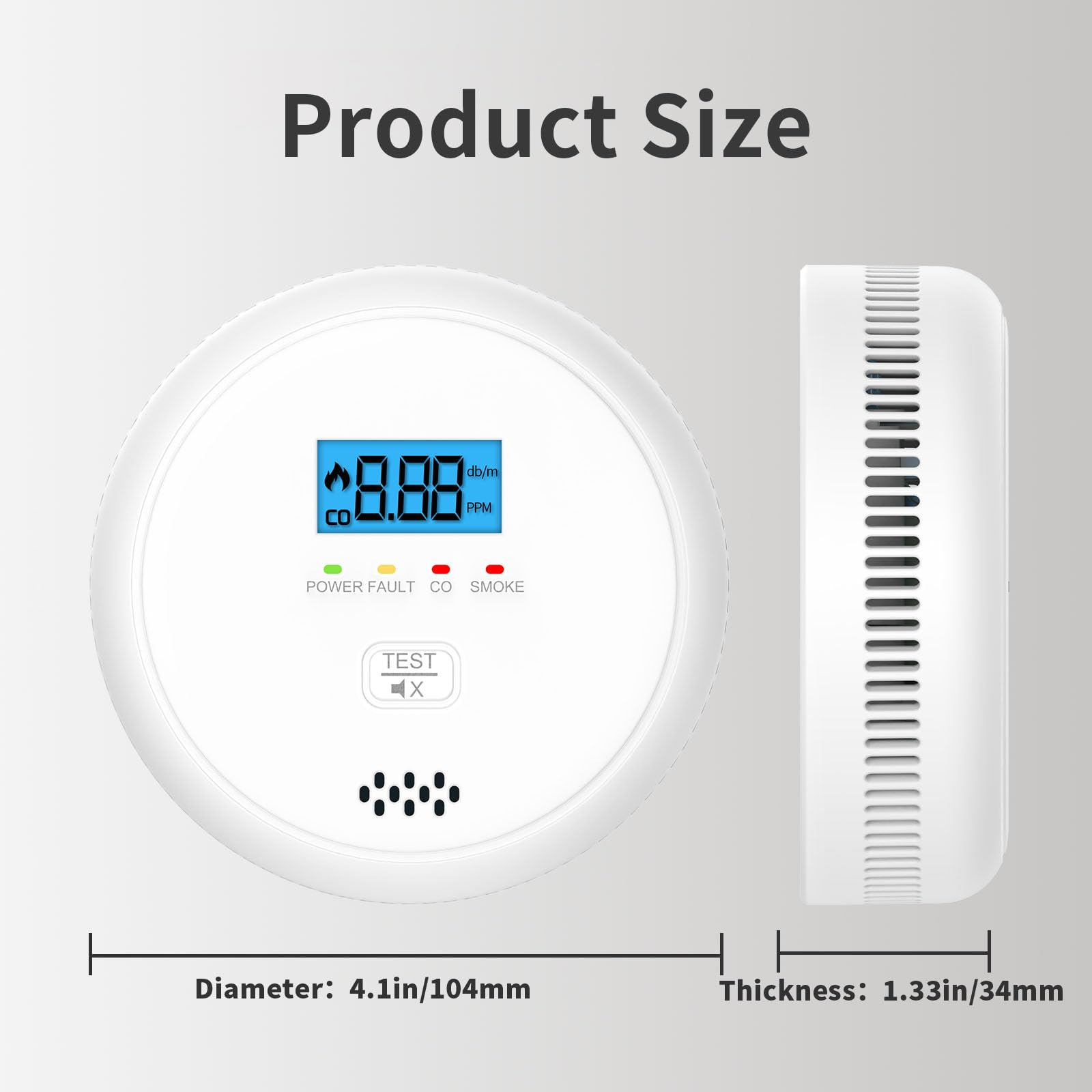 SHYEEH LCD display lights up during risk for energy efficiency.