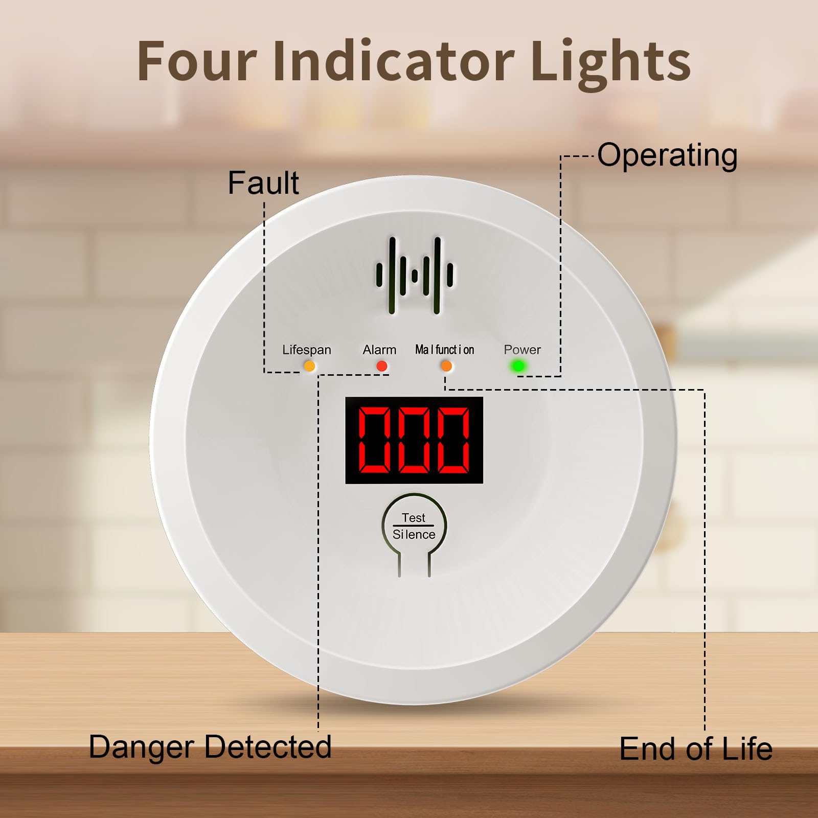 SHYEEH JA-997 end-of-life warning prompts timely replacement.