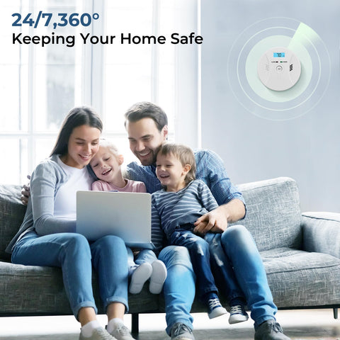 SHYEEH CDR-803 compact home safety monitor in a living space