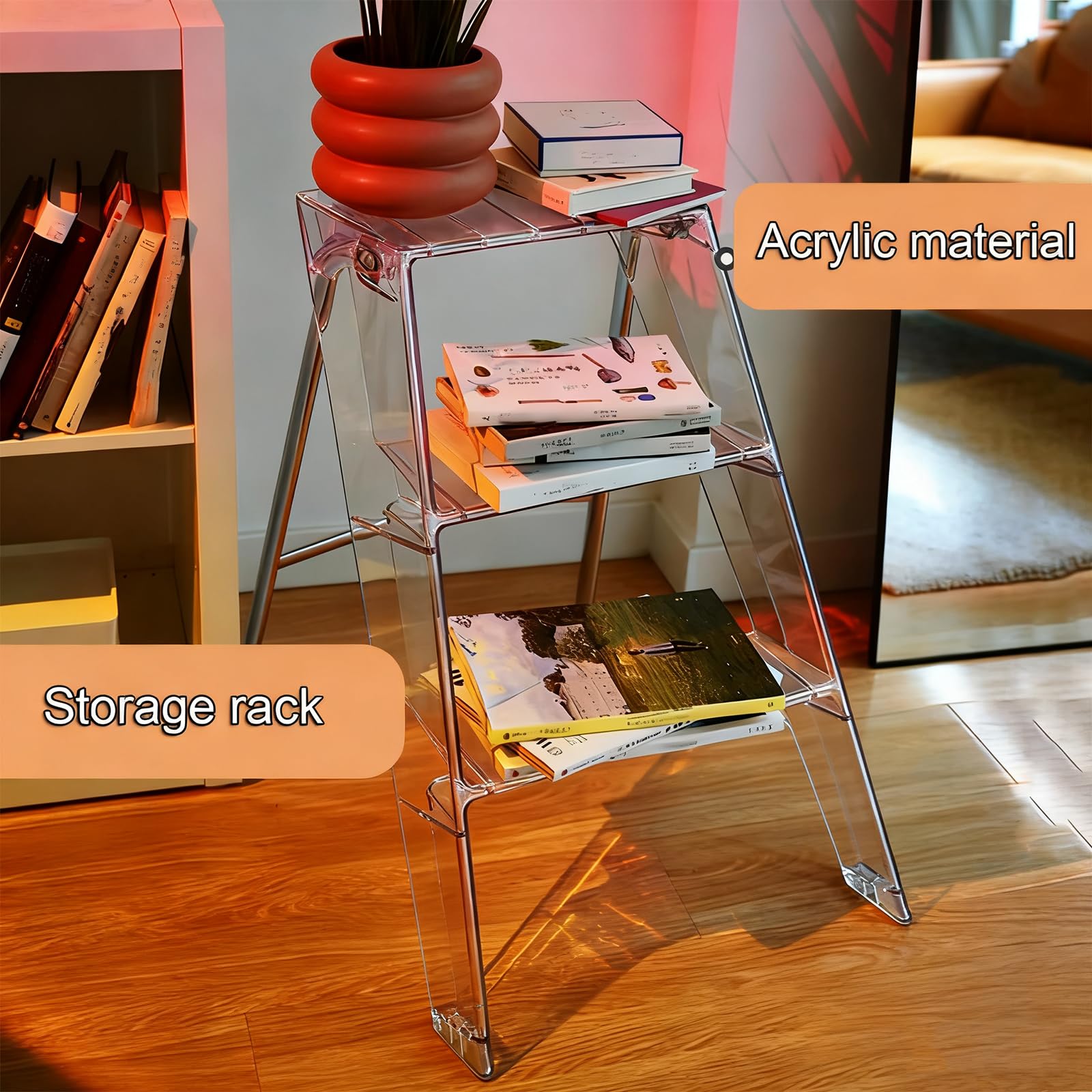 SHYM electroplated silver frame provides stable floor support.