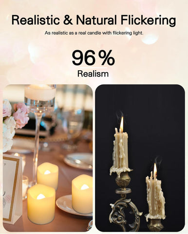 SHYMERY LED votive candle used in Halloween decor mood lighting.