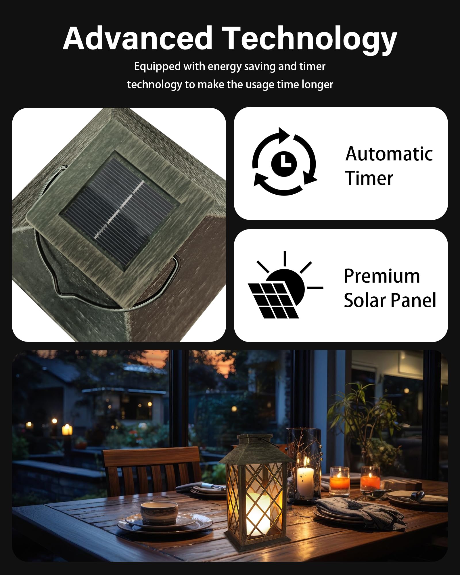 SHYMERY lantern ready to hang with built-in hook