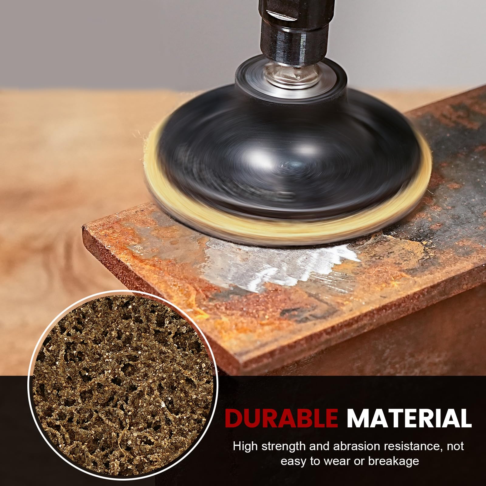 SI FANG 3-inch brown coarse disc for rapid material removal on metals and plastics.
