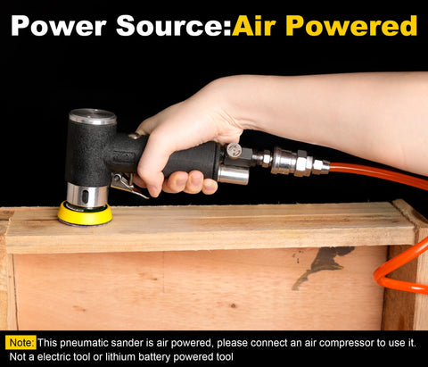 SI FANG compact air sander with accessories ready to use