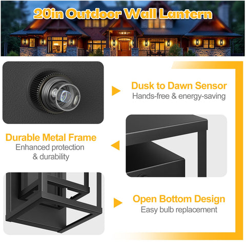 SIAFAVOI black finish complements most exterior styles.